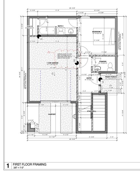 First floor. 3808 and 3810 are the same floorplans, just mirrored. First floor. 3808 and 3810 are the same floorplans, just mirrored.