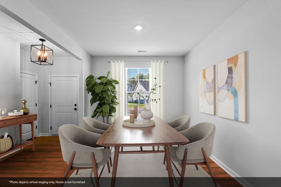Furnished interior view inside a new home in Watkins Landing, Kernersville (Image 8).