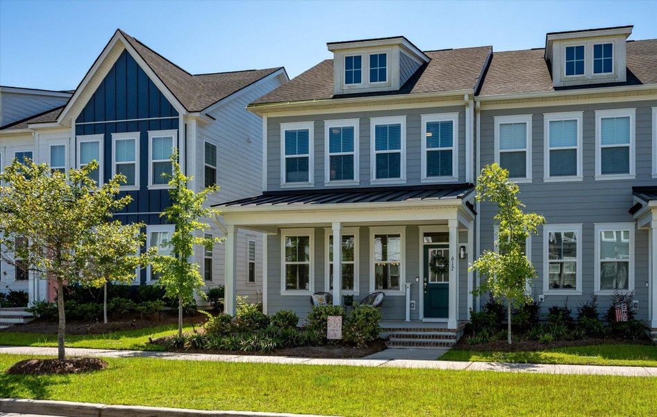 Front exterior of a new home in , Summerville, SC, highlighting curb appeal (Image 1). Front exterior of a new home in , Summerville, SC, highlighting curb appeal (Image 1).