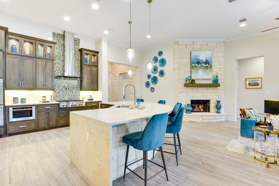 Representative furnished interior of a home built from the Siena III by Giddens Homes in Clearwater Ranch, Liberty Hill (Image 14).