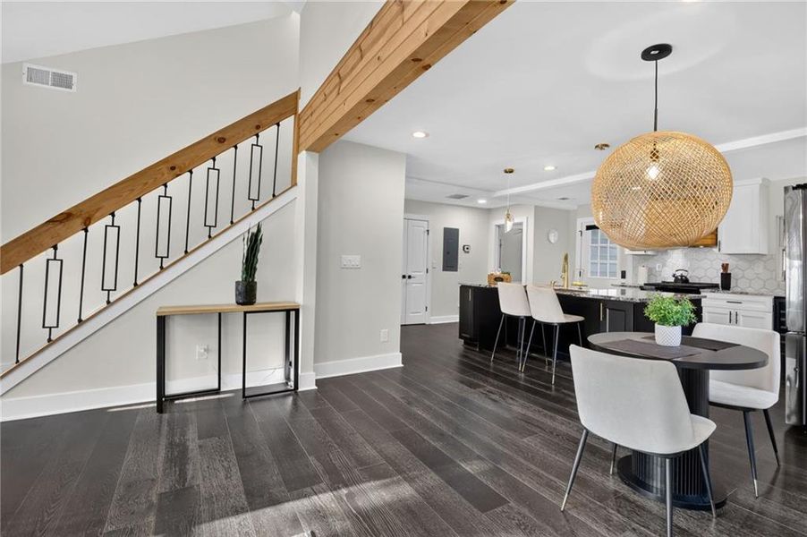 Furnished interior view inside a new home in , Atlanta (Image 9).