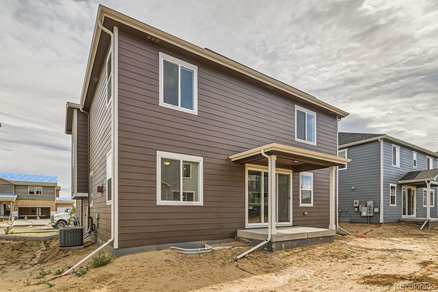 Exterior details and patio area of a home in Wolf Creek Run, Strasburg (Image 19).