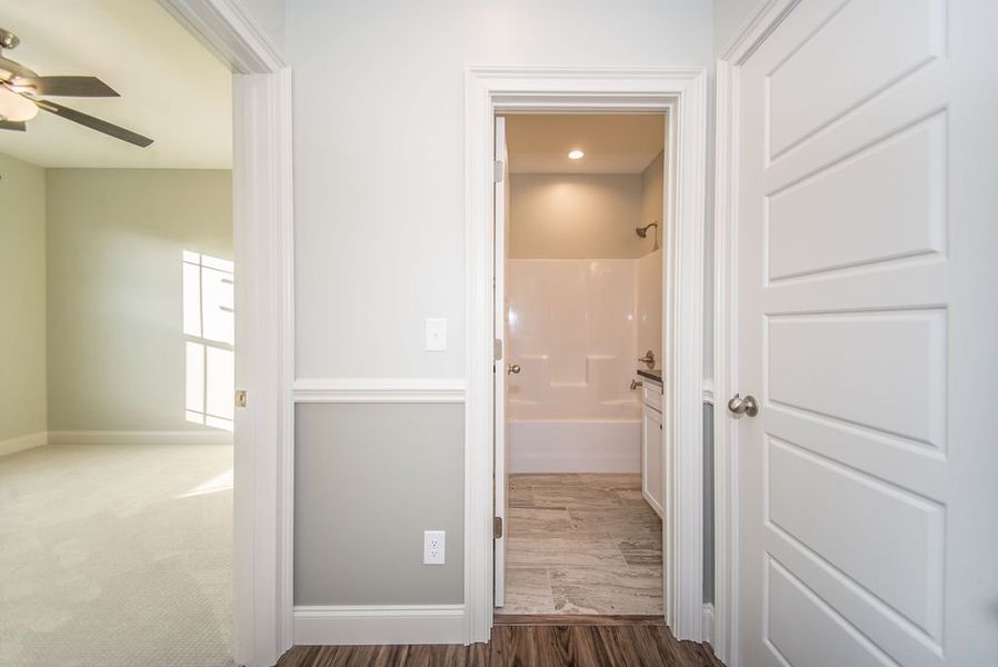Representative unfurnished interior of a home built from the Mediterranean by Enchanted Homes in Lonesome Dove, San Antonio (Image 24).
