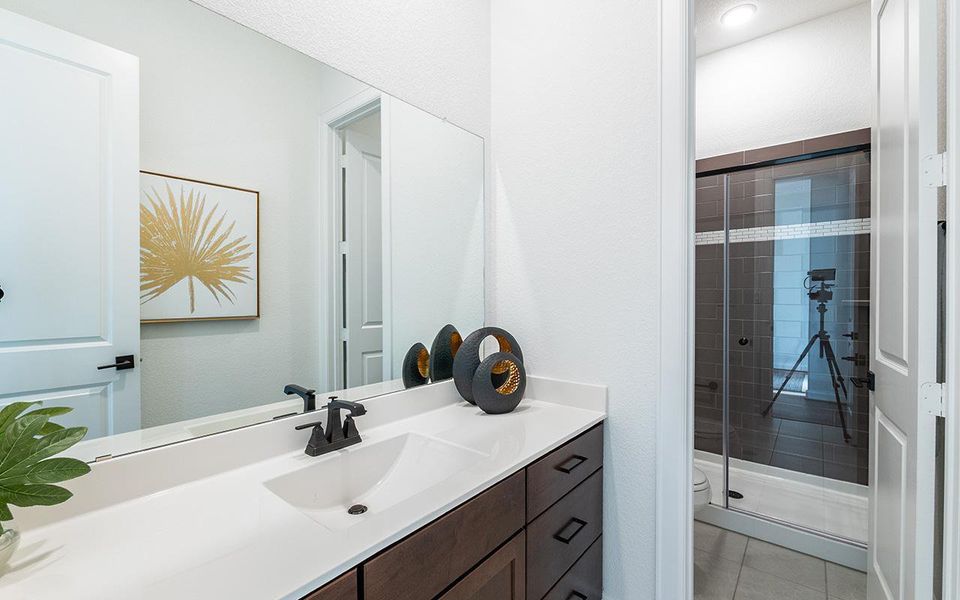 Representative furnished interior of a home built from the Sonora by CastleRock Communities in Solterra, Mesquite (Image 17).