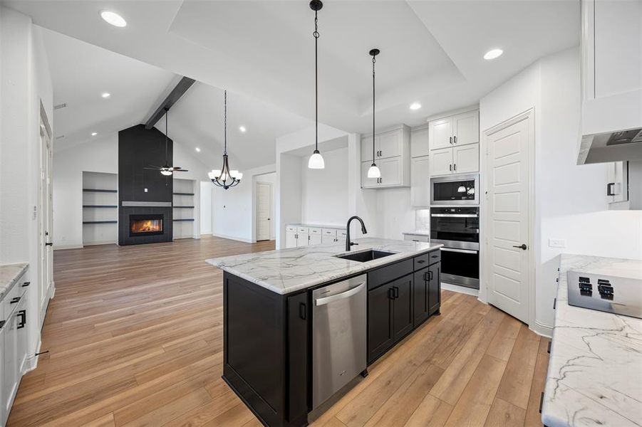 Furnished interior view inside a new home in Tuscan Estates (1 Acre Lots), Waxahachie (Image 9). Furnished interior view inside a new home in Tuscan Estates (1 Acre Lots), Waxahachie (Image 9).