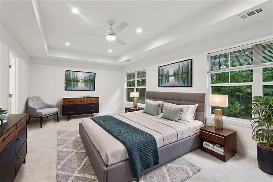 Furnished interior view inside a new home in , Fairburn (Image 11).