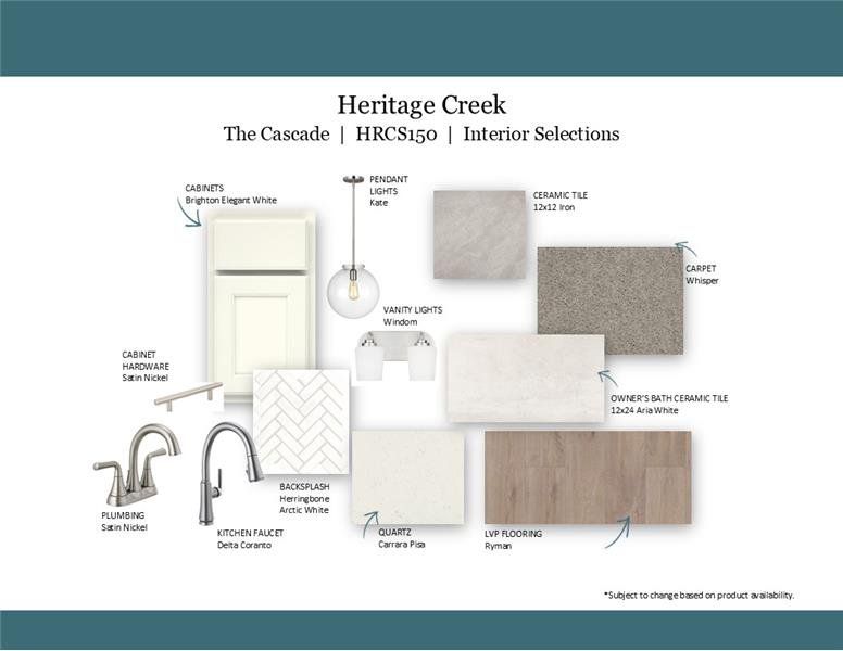 Sample of building materials used in homes in Heritage Creek, Nashville (Image 43).