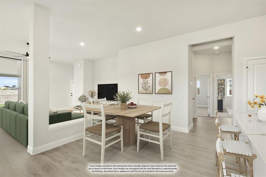 Furnished interior view inside a new home in Hunters Ridge, Crowley (Image 11). Furnished interior view inside a new home in Hunters Ridge, Crowley (Image 11).