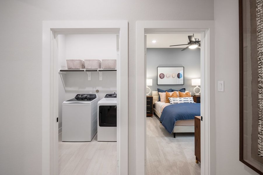 Representative furnished interior of a home built from the Falcon by Tri Pointe Homes in Pecan Ridge, Fulshear (Image 52).