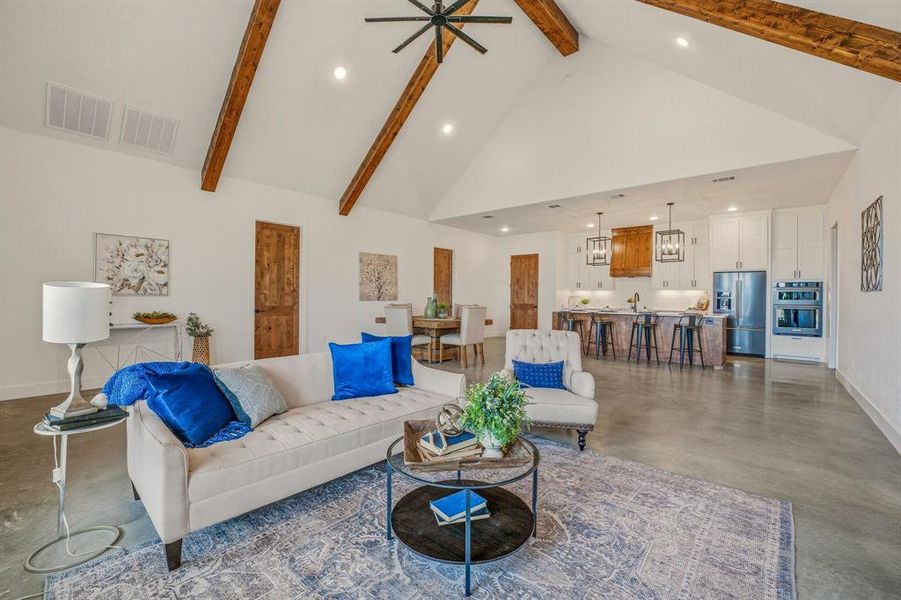 Furnished interior view inside a new home in , Stephenville (Image 11). Furnished interior view inside a new home in , Stephenville (Image 11).