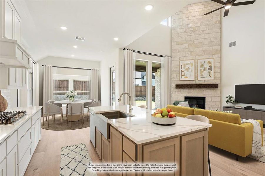 Furnished interior view inside a new home in Windsong Ranch Classic 61, Prosper (Image 19). Furnished interior view inside a new home in Windsong Ranch Classic 61, Prosper (Image 19).