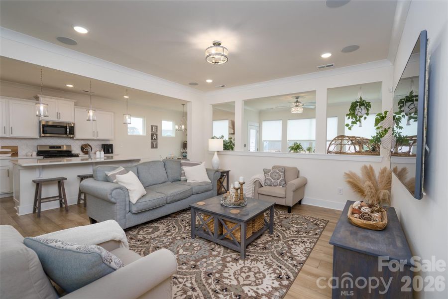 Furnished interior view inside a new home in , Sherrills Ford (Image 7).