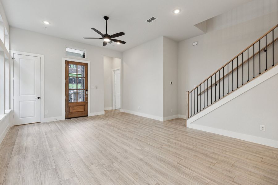 Spacious, unfurnished interior of a new home in Newman Village Townhomes, Frisco (Image 6).