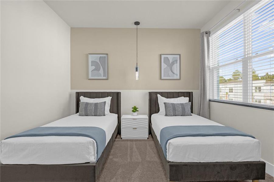 Furnished interior view inside a new home in , Clermont (Image 8).