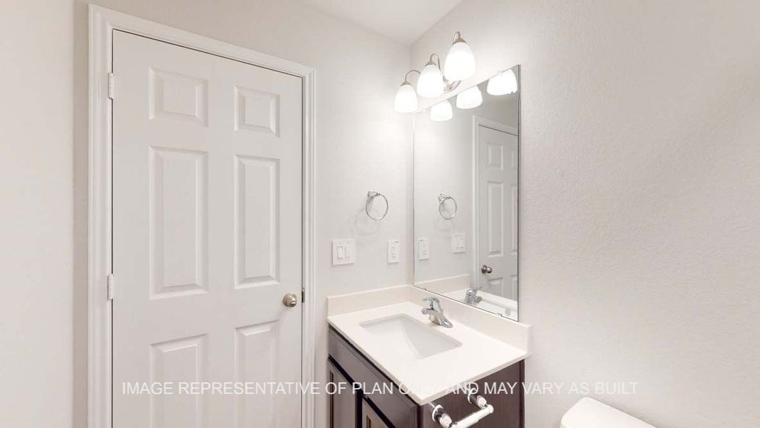 Furnished interior view inside a new home in Three Creeks - Colt Creek, Belton (Image 10).