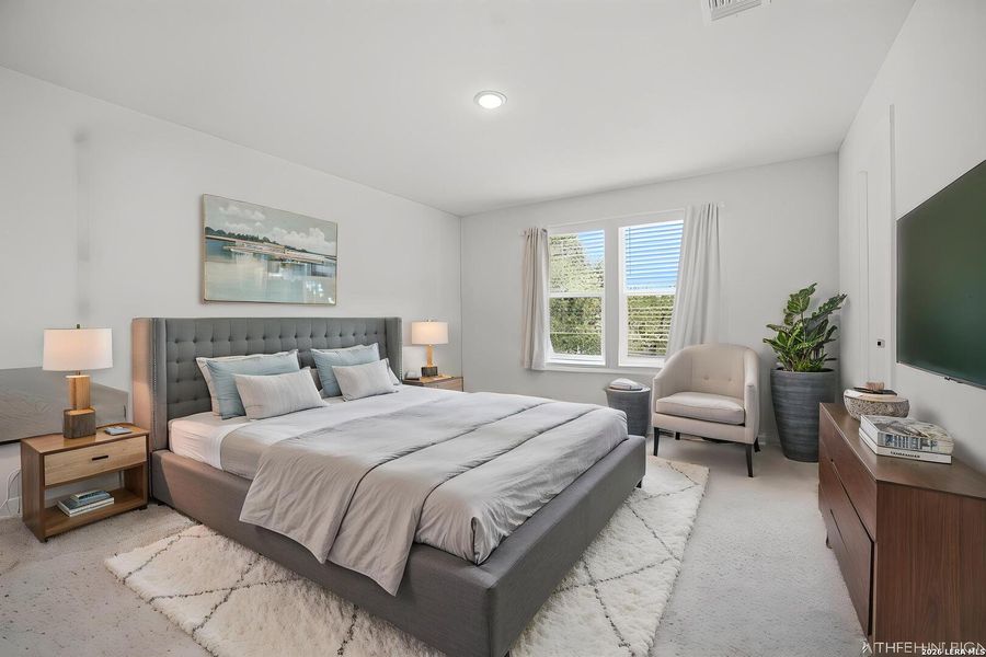 Furnished interior view inside a new home in Senna, San Antonio (Image 25).