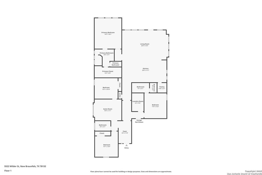 2D floor plan layout of this home in Gatehouse: Brookstone II Collection, New Braunfels, TX (Image 3).