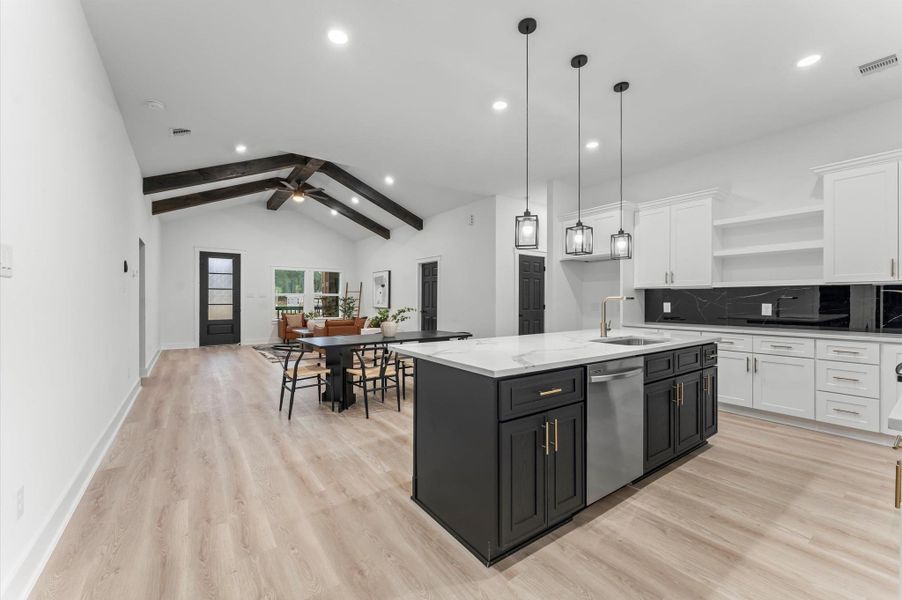 Furnished interior view inside a new home in , Huffman (Image 15).