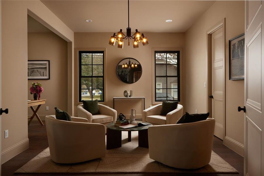 Furnished interior view inside a new home in , Dallas (Image 12). Furnished interior view inside a new home in , Dallas (Image 12).