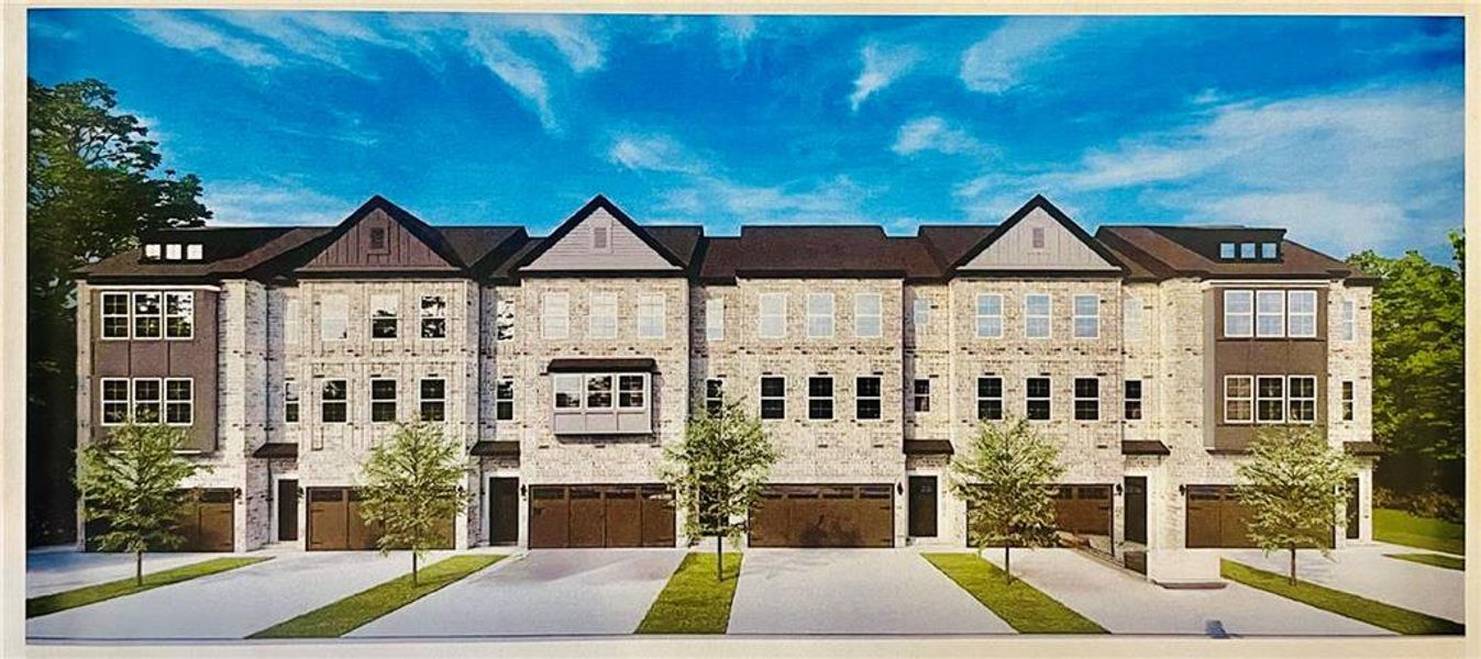 Front exterior of a new home in , Cumming, GA, highlighting curb appeal (Image 1).