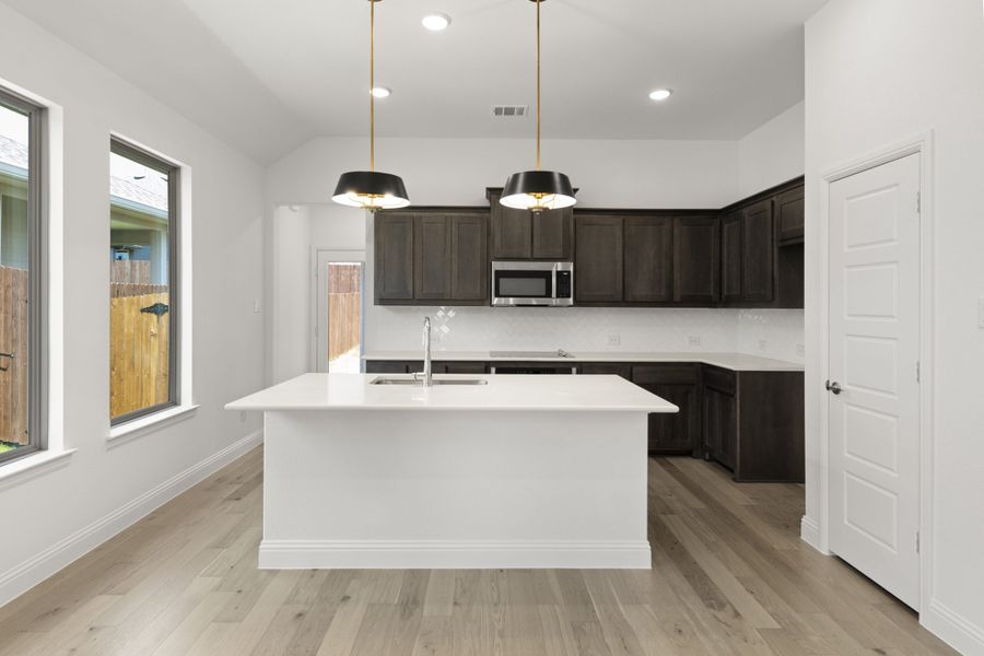 Furnished interior view inside a new home in Keeneland, Aubrey (Image 6).