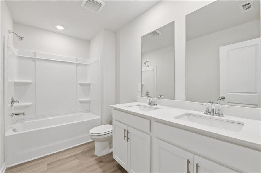 Furnished interior view inside a new home in Preserve at Mountain Creek, Pendergrass (Image 10). Furnished interior view inside a new home in Preserve at Mountain Creek, Pendergrass (Image 10).