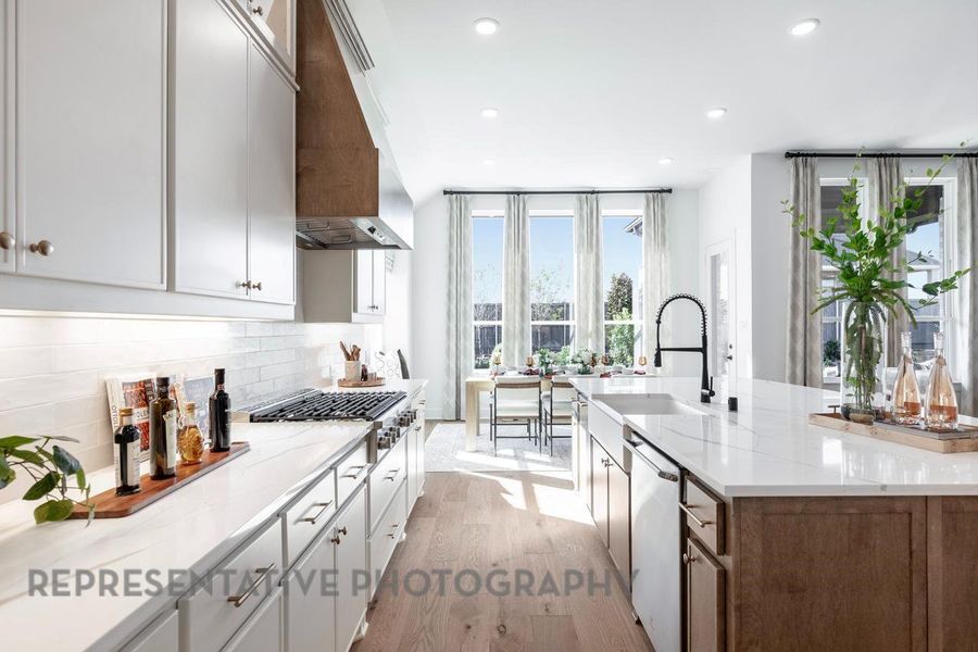 Furnished interior view inside a new home in Riceland: 65ft. lots, Mont Belvieu (Image 15).