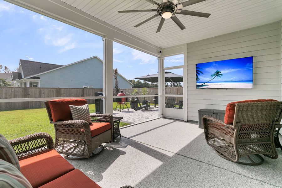 Furnished interior view inside a new home in Hewing Farms, Summerville (Image 26).