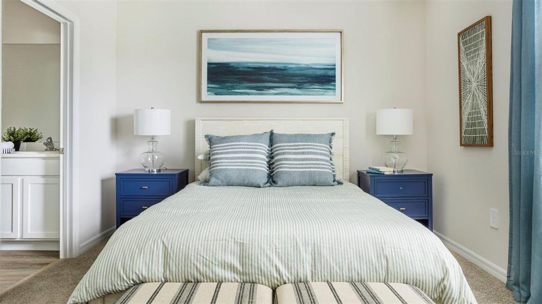 Furnished interior view inside a new home in The Gardens at Bay Street, Sarasota (Image 11).