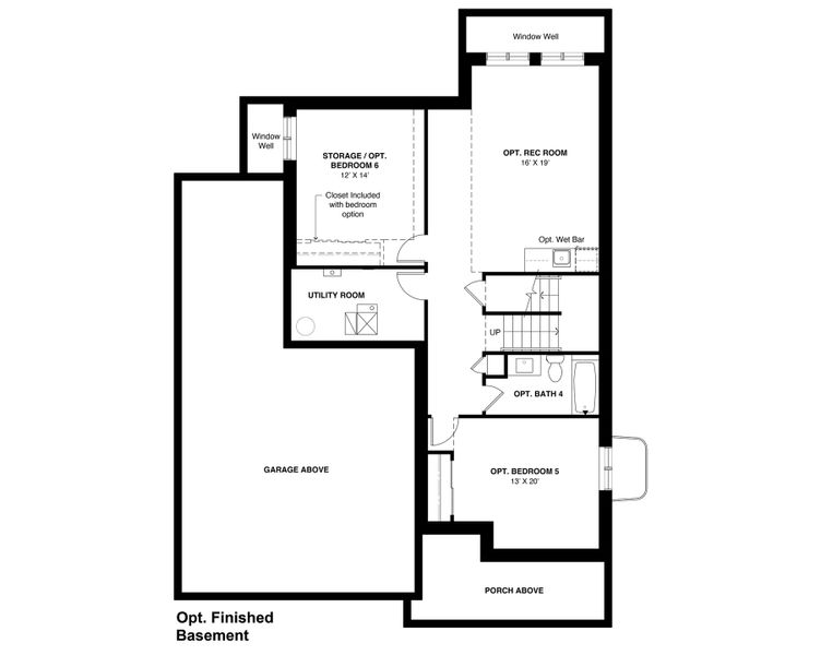 2D floor plan layout for the 2100 2-Story Front Load by Markel Homes in West Grange, Longmont, CO (Image 8).