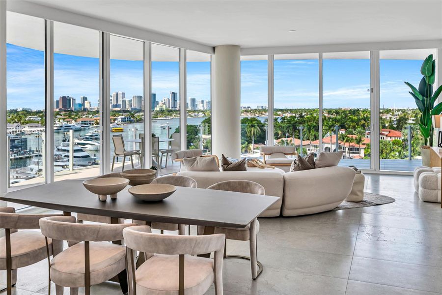 Furnished interior view inside a new home in , Fort Lauderdale (Image 51).