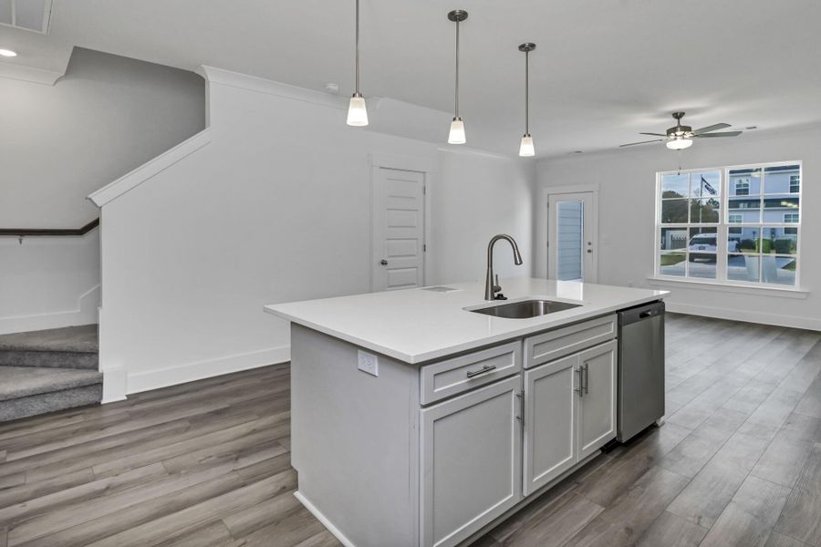 Furnished interior view inside a new home in Lake Carolina Townhomes, Columbia (Image 12).