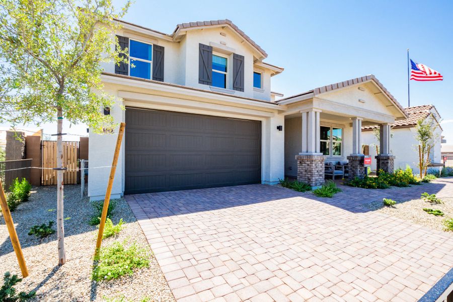 Representative exterior photo of a completed home built from the 40R3 by Taylor Morrison in Rancho Mercado, Surprise, AZ (Image 23).