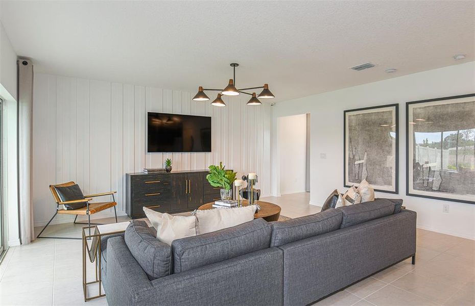 Furnished interior view inside a new home in Oakfield Trails, Parrish (Image 5).