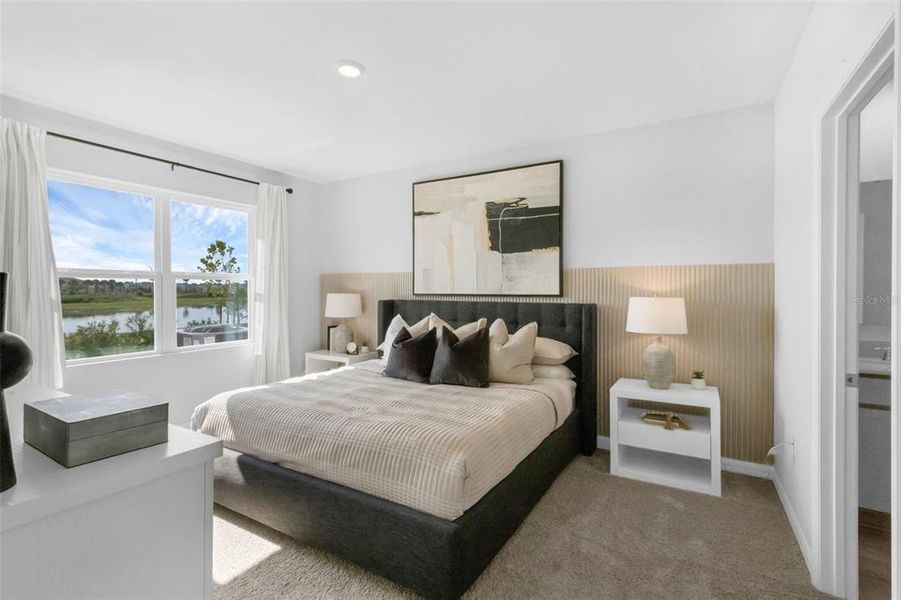 Furnished interior view inside a new home in Wind Meadows South, Bartow (Image 11).
