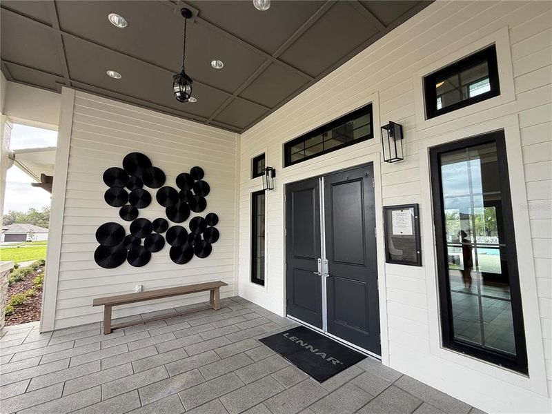 Exterior details and patio area of a home in , Zephyrhills (Image 29).