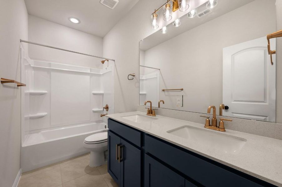 Furnished interior view inside a new home in Patterson Ranch, Georgetown (Image 9).