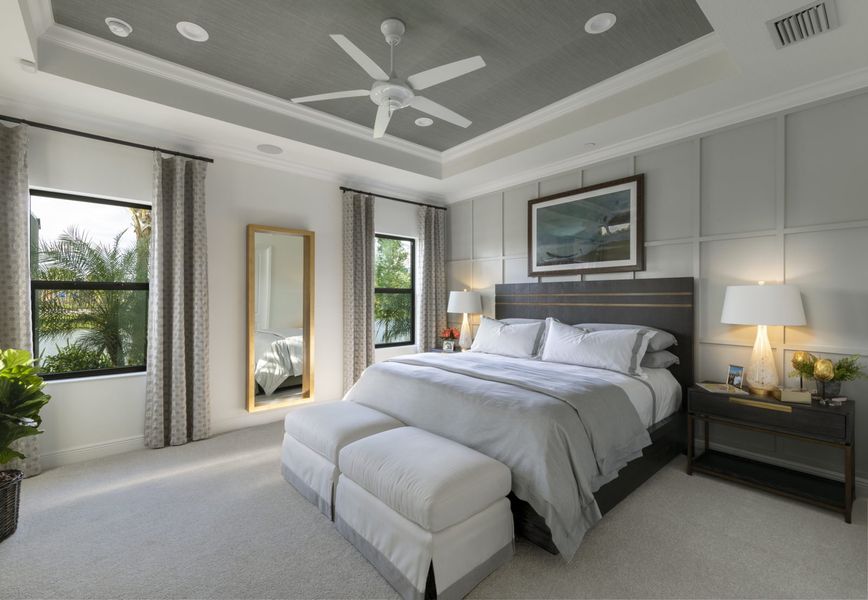 Furnished interior view inside a new home in Boca Royale Golf & Country Club at Wellen Park, Englewood (Image 15).