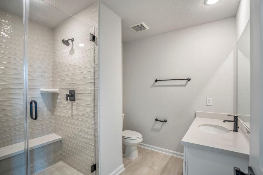 Furnished interior view inside a new home in Sienna 70′ Lots, Missouri City (Image 17).