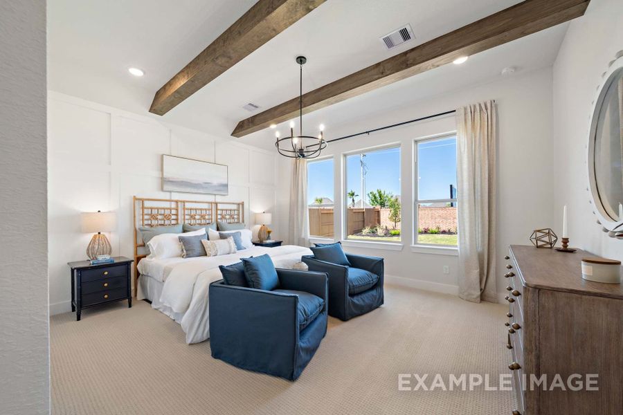 Representative furnished interior of a home built from the The Edward by Davidson Homes LLC in Lago Mar, Texas City (Image 14).