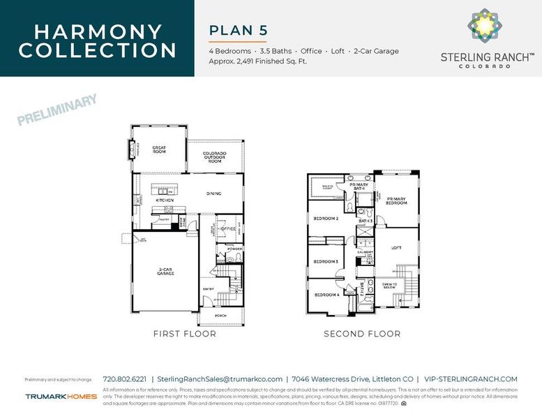 Plan 5: 2491 Main & Second Floor