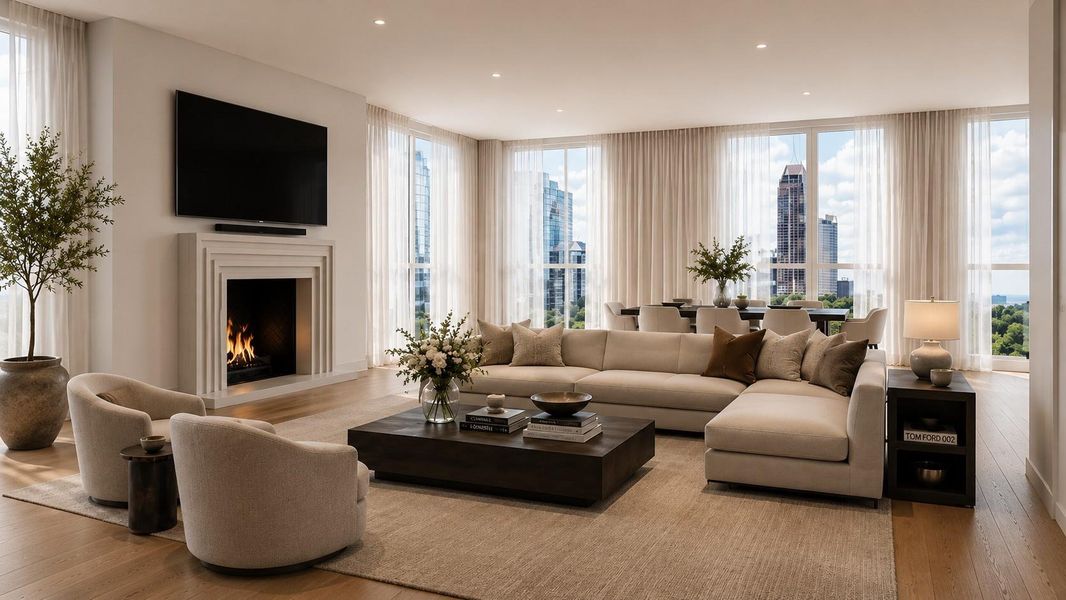 Furnished interior view inside a new home in , Houston (Image 6). Furnished interior view inside a new home in , Houston (Image 6).