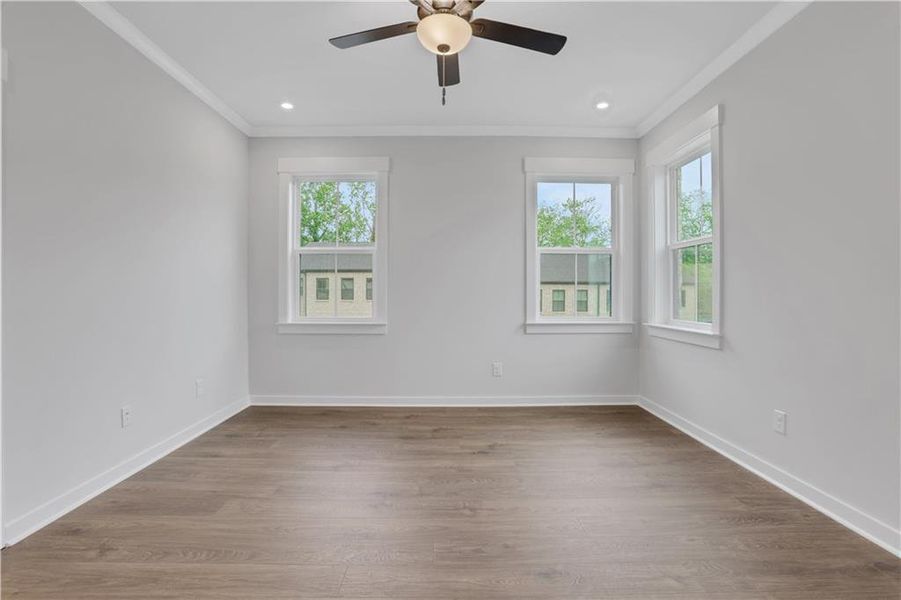 Spacious, unfurnished interior of a new home in The Groves at Myrtle, Roswell (Image 26).