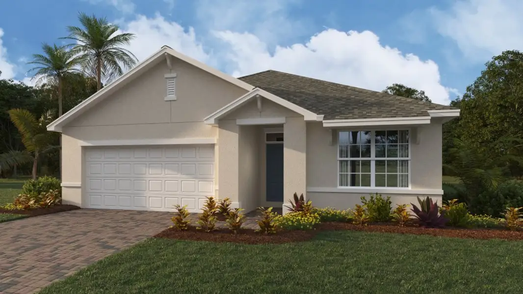 Representative exterior photo of a completed home built from the ARIA by D.R. Horton in Seagrass, Punta Gorda, FL (Image 2).