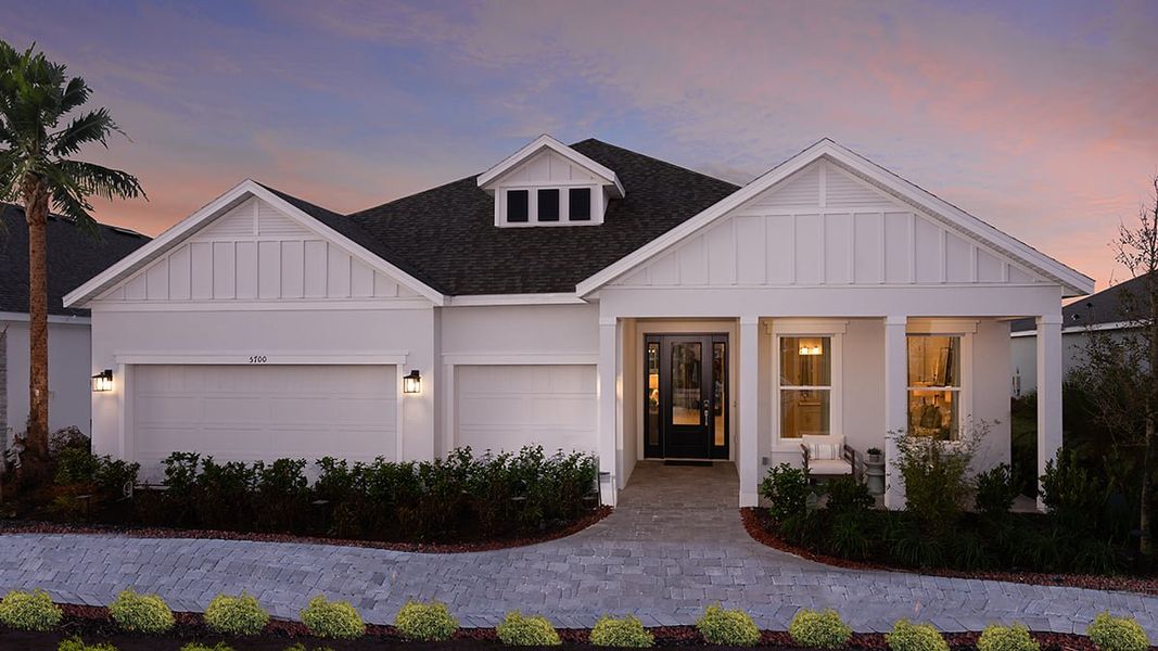 Representative exterior photo of a completed home built from the Cascata by Taylor Morrison in Skye Ranch Community Group Page, Sarasota, FL (Image 26).