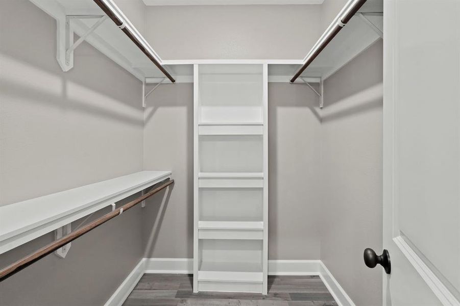 Primary walk in closet