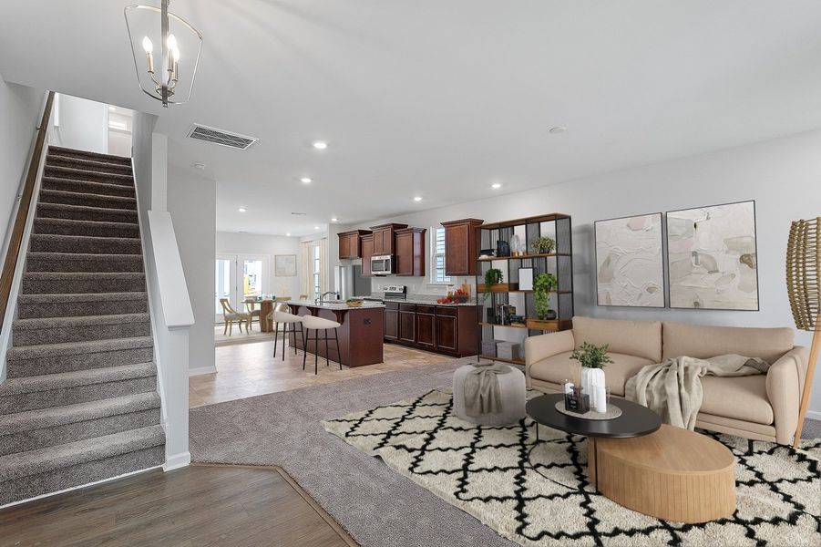 Image 8 representing the Bethany - Renaissance Collection by Mungo Homes in Georgias Landing, Raleigh, NC.