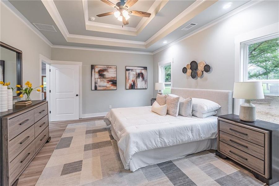 Furnished interior view inside a new home in , Braselton (Image 17).