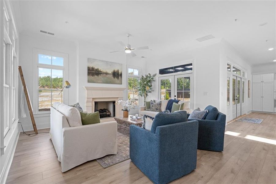 Furnished interior view inside a new home in Foxhall Residences, Douglasville GA, Douglasville (Image 26).