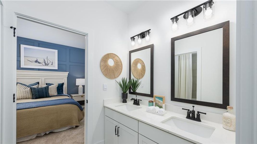 Furnished interior view inside a new home in The Village at Sandy Plains, Marietta (Image 47).